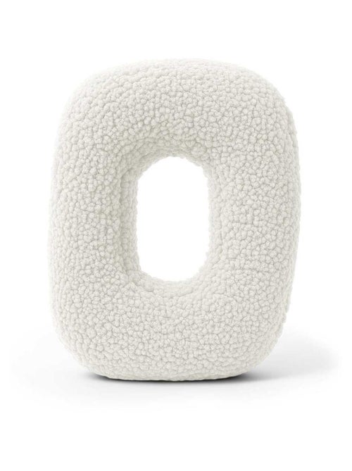 Coussin lettre alphabet- BLANC SALE- O - Kiabi