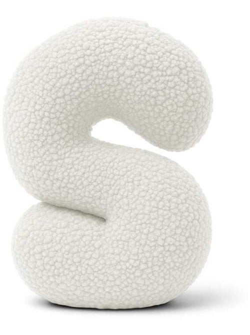 Coussin lettre alphabet- BLANC SALE- S - Kiabi