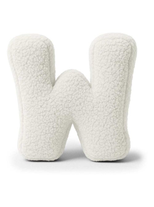 Coussin lettre alphabet- BLANC SALE- W - Kiabi