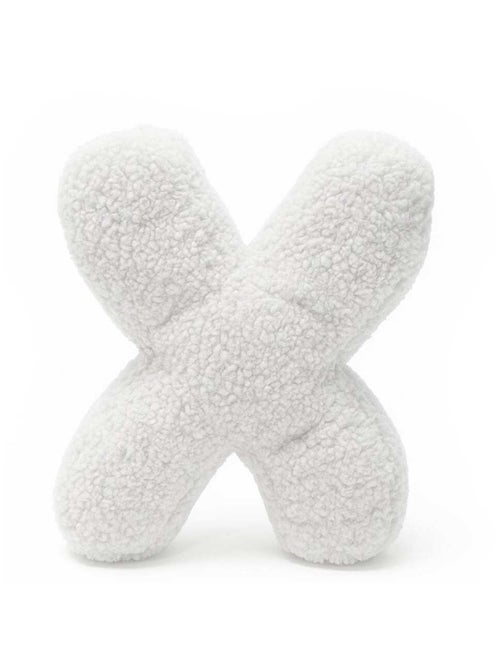 Coussin lettre alphabet- BLANC SALE- X - Kiabi
