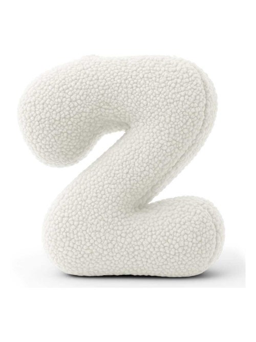 Coussin lettre alphabet- BLANC SALE- Z - Kiabi