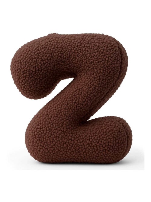 Coussin lettre alphabet- BRUN FONCÉ- Z - Kiabi
