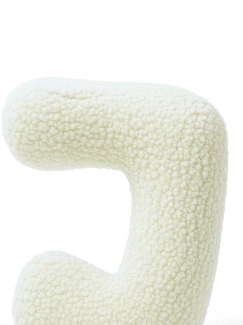 Coussin lettre alphabet- CRÈME- J - Kiabi