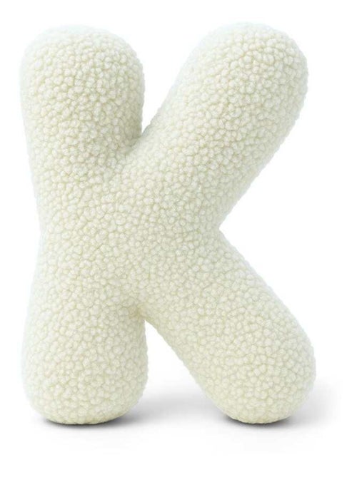 Coussin lettre alphabet- CRÈME- K - Kiabi