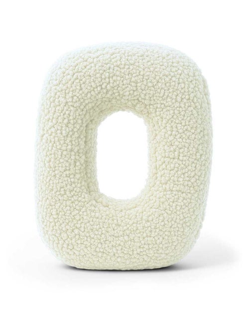 Coussin lettre alphabet- CRÈME- O - Kiabi