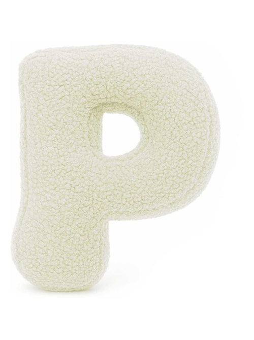Coussin lettre alphabet- CRÈME- P - Kiabi