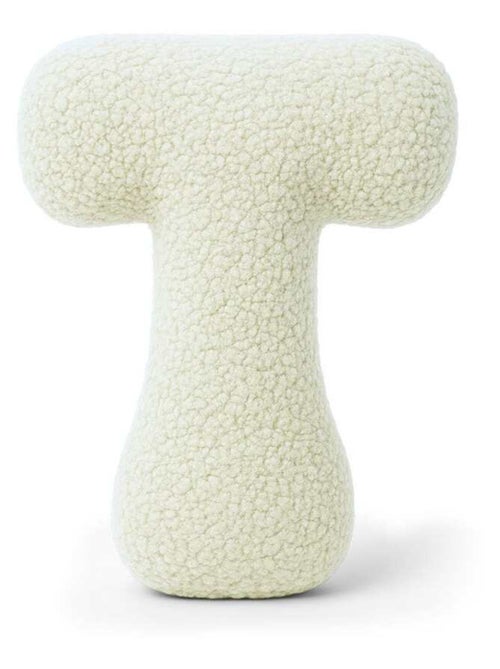 Coussin lettre alphabet- CRÈME- T - Kiabi