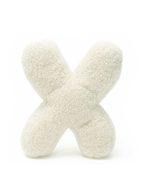 Coussin lettre alphabet- CRÈME- X - Kiabi