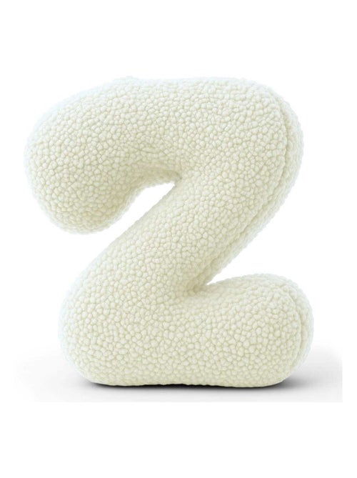 Coussin lettre alphabet- CRÈME- Z - Kiabi