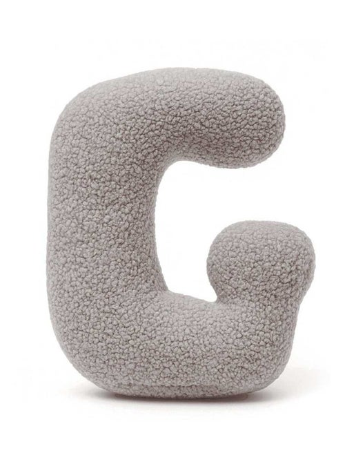 Coussin lettre alphabet- GRIS CLAIR- G - Kiabi
