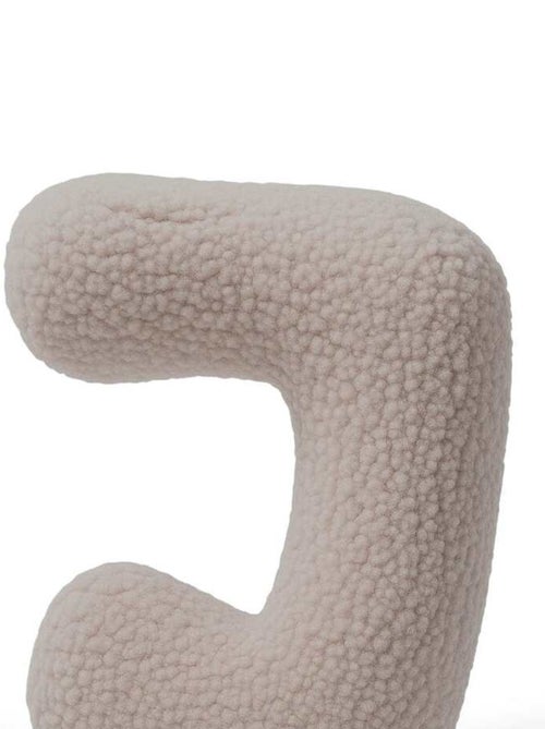 Coussin lettre alphabet- GRIS CLAIR- J - Kiabi