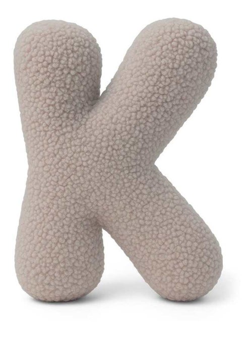 Coussin lettre alphabet- GRIS CLAIR- K - Kiabi