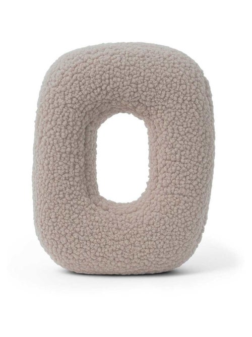 Coussin lettre alphabet- GRIS CLAIR- O - Kiabi