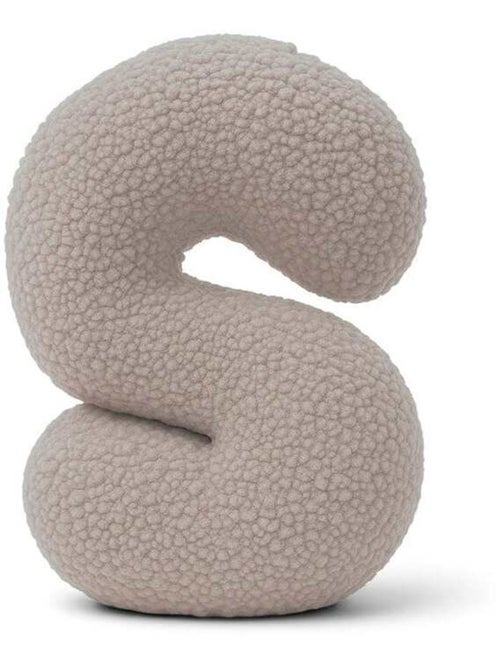 Coussin lettre alphabet- GRIS CLAIR- S - Kiabi