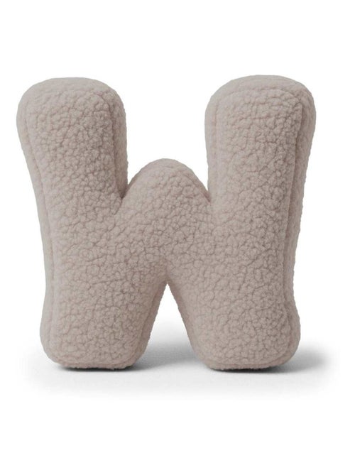 Coussin lettre alphabet-GRIS CLAIR- W - Kiabi