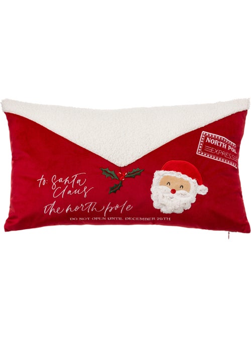 Coussin lettre Père Noël 50x30cm - Kiabi