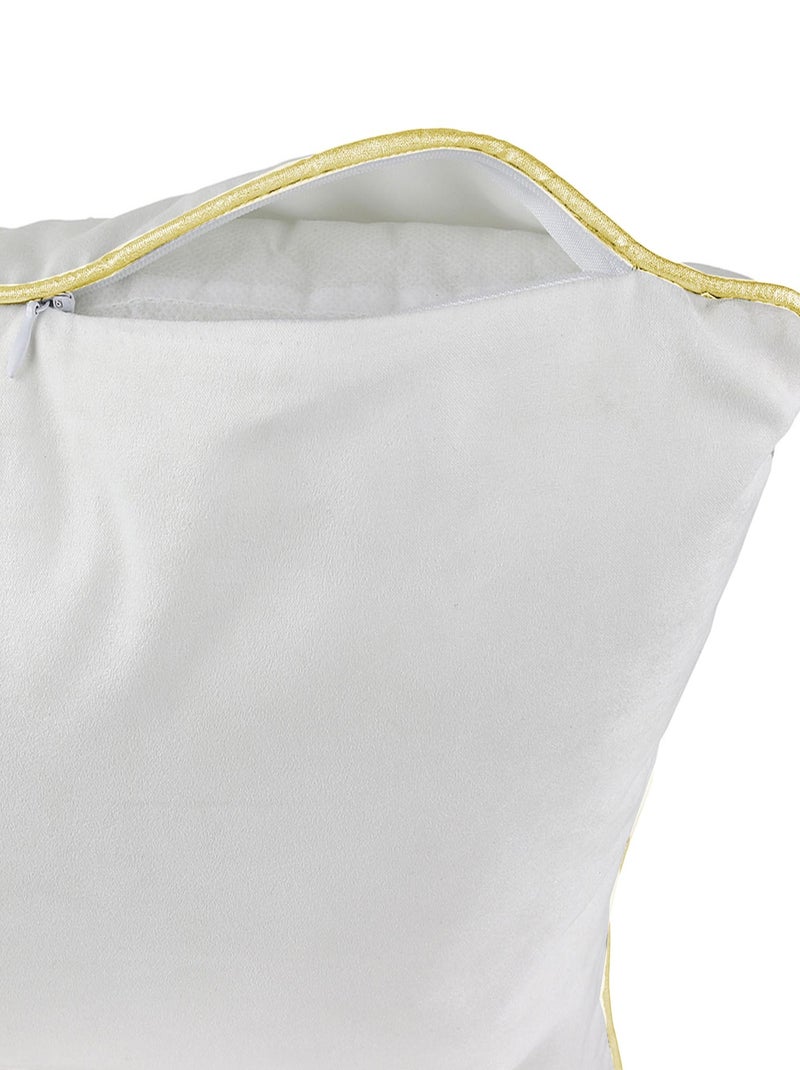 Coussin LICORNE avec passepoil Jaune or - Kiabi