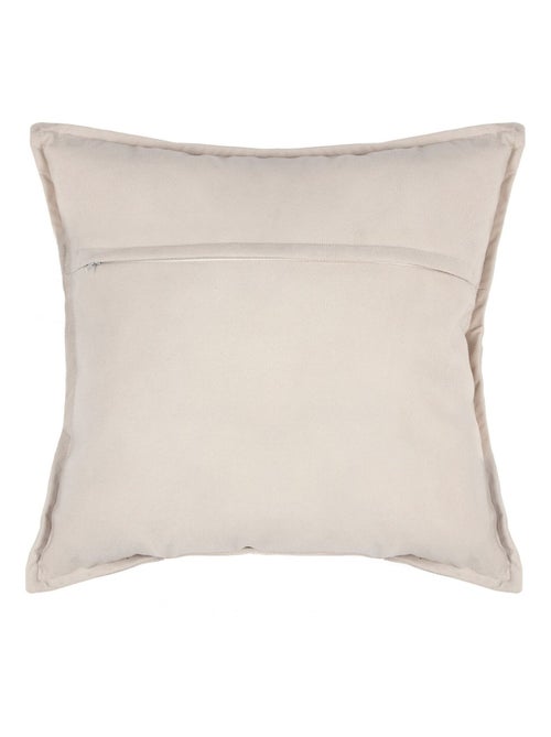 Coussin Lilou déhoussable effet velours en polyester - Kiabi