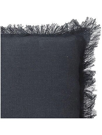 Coussin lin bords effilés 'Deko&co'