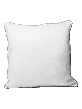 Coussin lin et coton bourdon