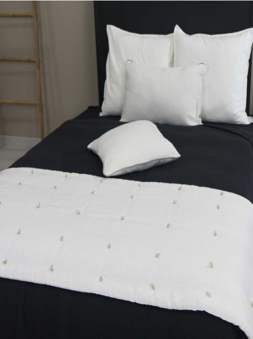 Coussin lin et coton bourdon - Kiabi Coussin lin et coton bourdon - Kiabi