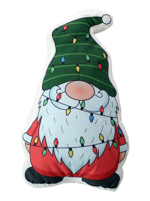 Coussin lumineux de Noël en velours motif lutin - Kiabi Coussin lumineux de Noël en velours motif lutin - Kiabi