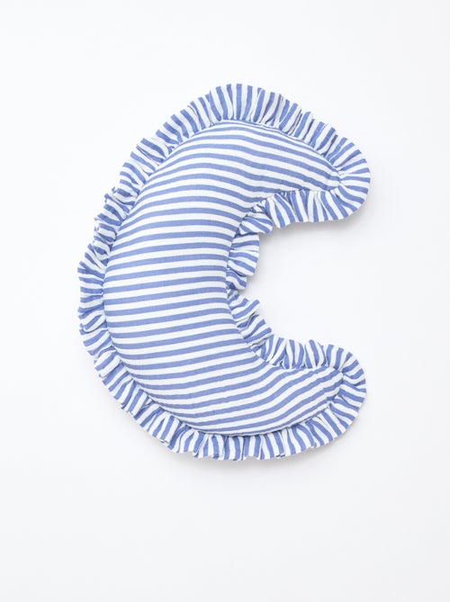 Coussin lune à rayures et volants - Kiabi Coussin lune à rayures et volants - Kiabi