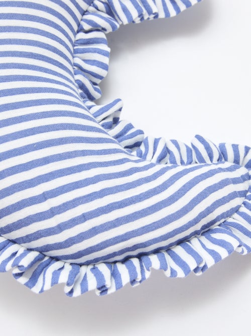 Coussin lune à rayures et volants - Kiabi Coussin lune à rayures et volants - Kiabi