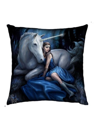 Coussin lune bleue et licorne 42 cm