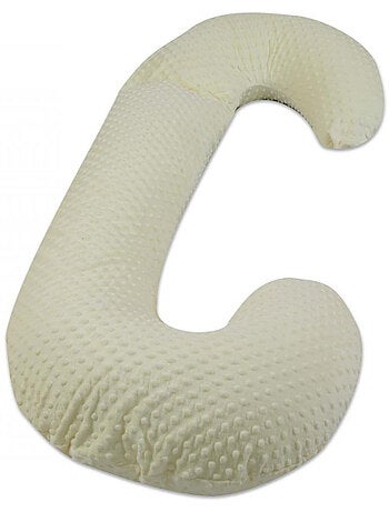 Coussin minky de maternité forme c