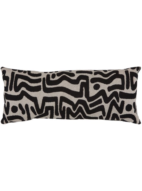 Coussin Mira 30x80cm noir et blanc - Kiabi Coussin Mira 30x80cm noir et blanc - Kiabi
