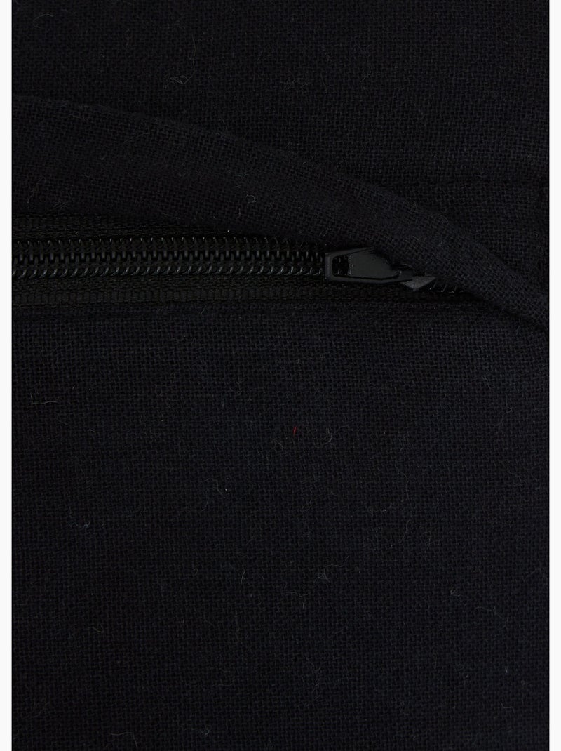 Coussin Mira 30x80cm noir et blanc Noir Blanc - Kiabi
