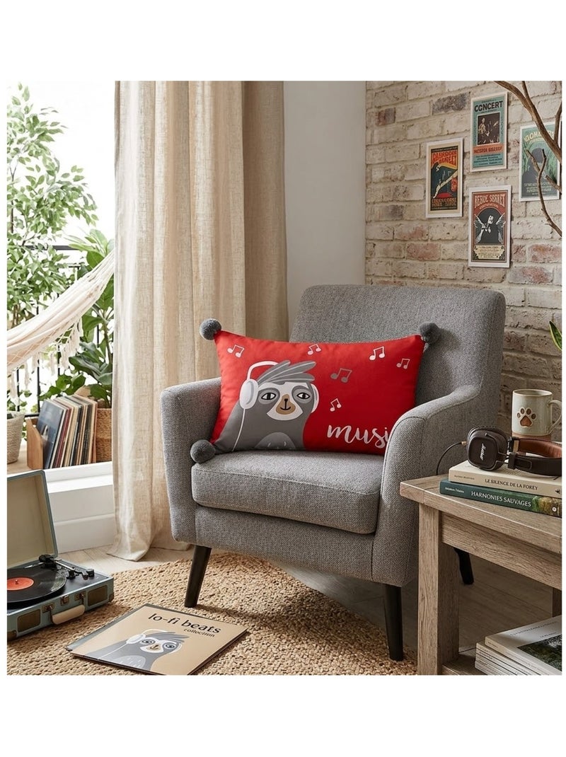 Coussin Modèle Cool Music Rouge - Kiabi