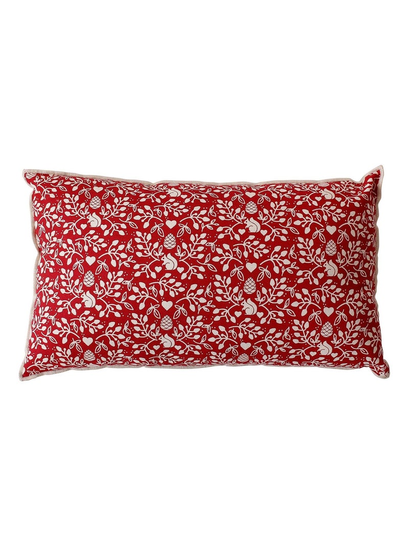 Coussin montagne chic déhoussable Rouge - Kiabi