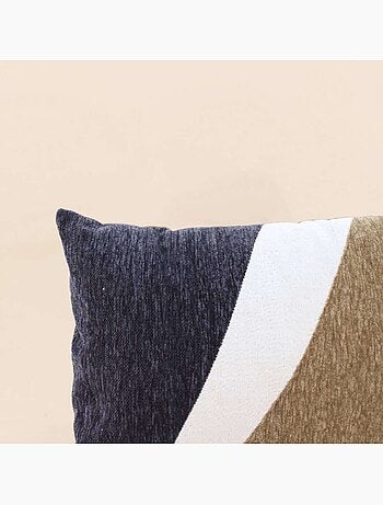 Coussin motif fantaisie aspect jacquard - AFIBEL