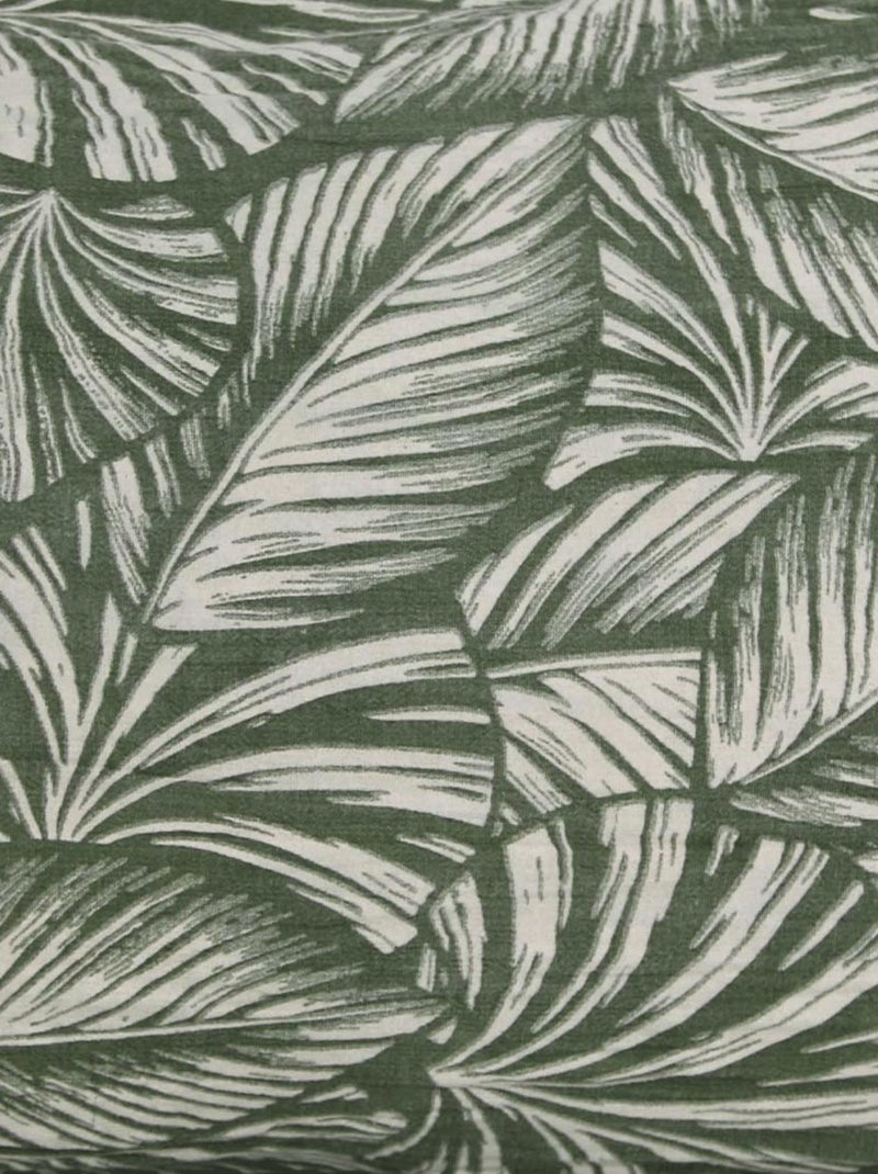 Coussin motif feuilles exotiques Vert - Kiabi