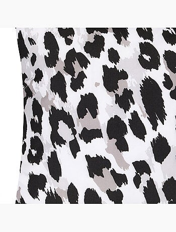 Coussin motif léopard