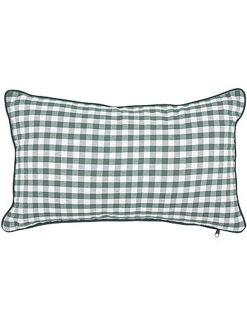 Coussin motif vichy en coton groove