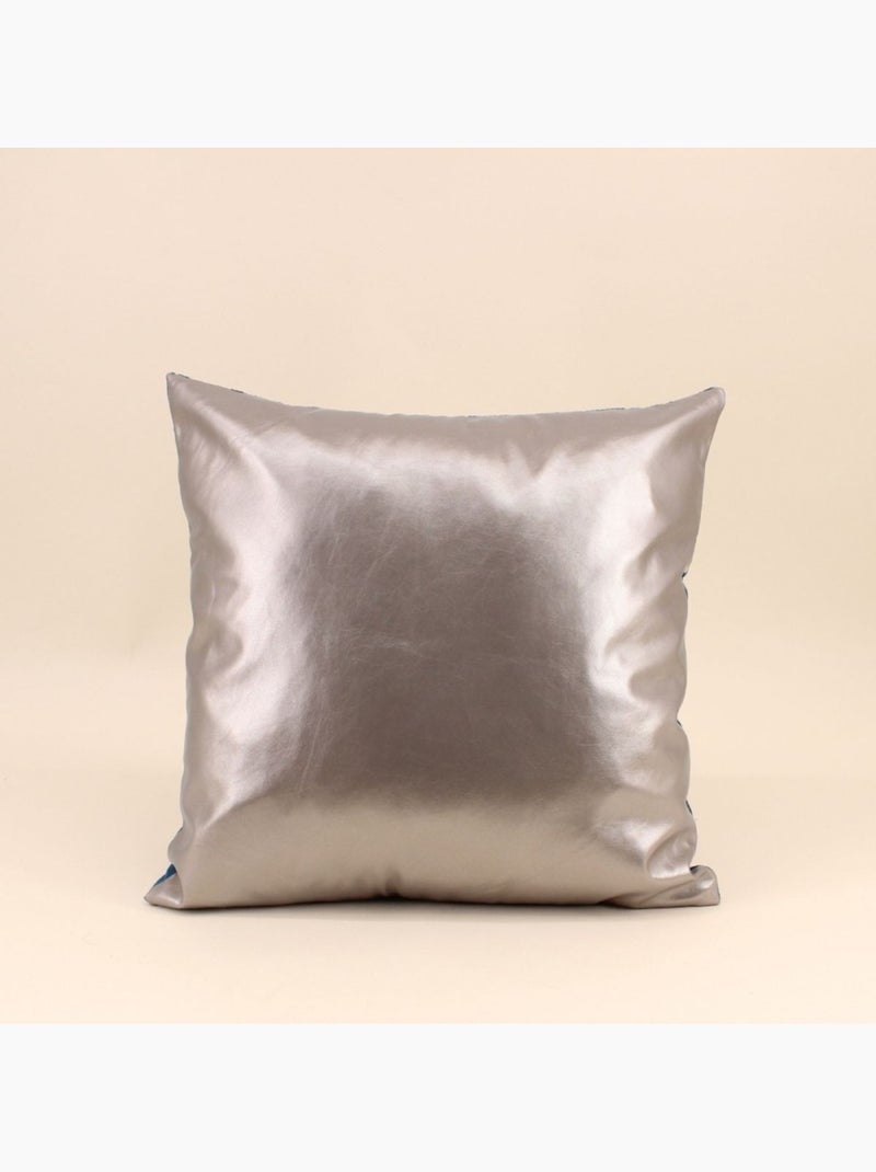 Coussin motifs géométriques bleu 40x40cm Bleu - Kiabi