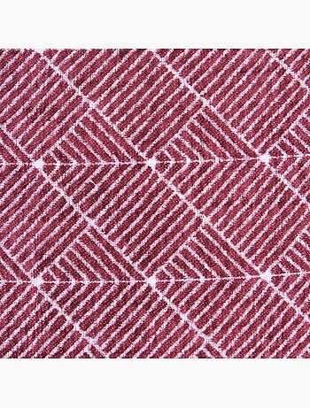 Coussin motifs géométriques bordeaux 40cm