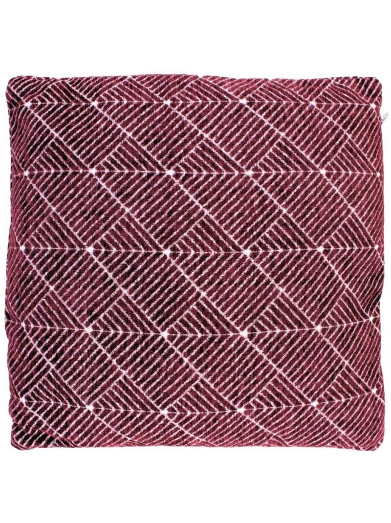 Coussin motifs géométriques bordeaux 40cm Bordeaux - Kiabi