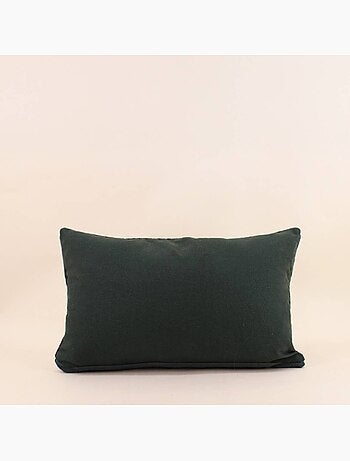 Coussin motifs géométriques verts 30x50cm