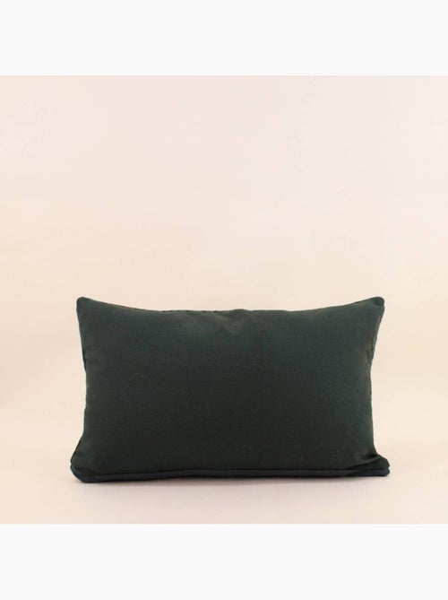 Coussin motifs géométriques verts 30x50cm - Kiabi