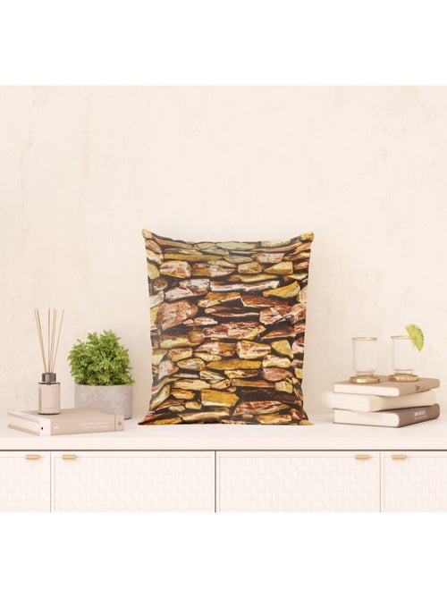 Coussin mur de pierre- 45 cm x 45 cm - Kiabi