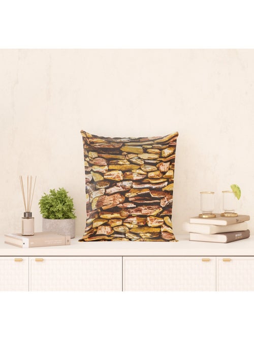 Coussin mur de pierre- 45 cm x 45 cm - Kiabi