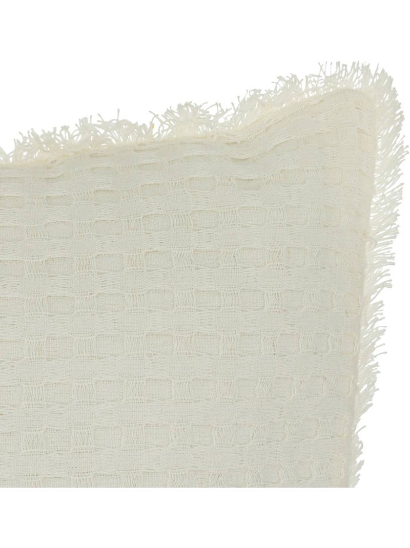 Coussin nid d'abeille WIDDY Ivoire - Kiabi