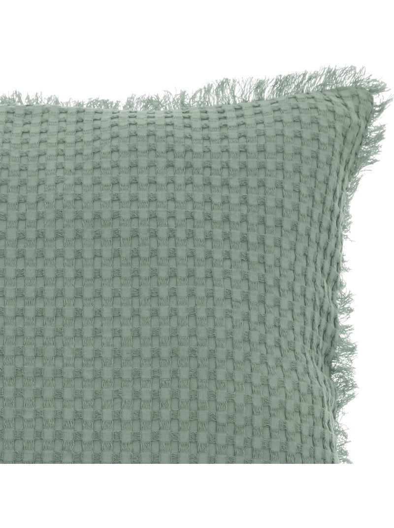 Coussin nid d'abeille WIDDY Vert clair - Kiabi