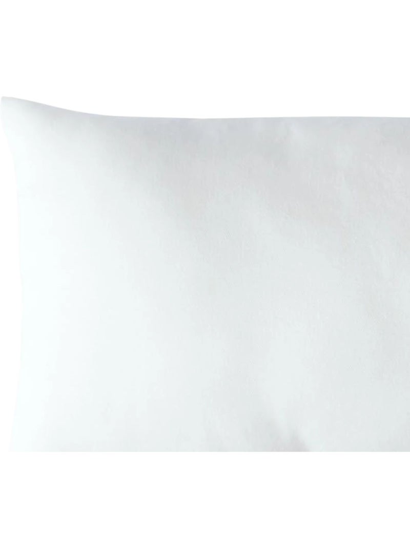 Coussin non déhoussable en coton uni Blanc - Kiabi