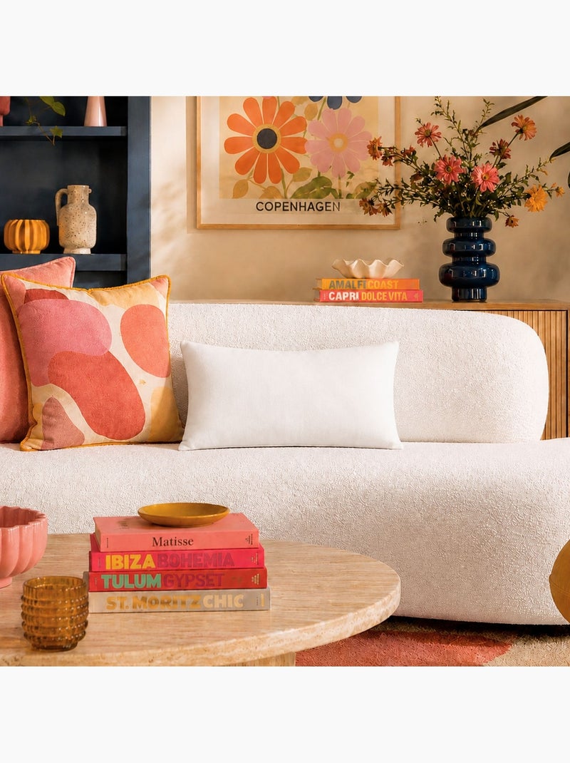 Coussin non déhoussable en coton uni Blanc - Kiabi