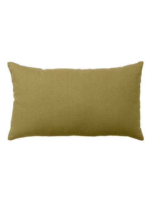 Coussin non déhoussable en coton uni - Kiabi